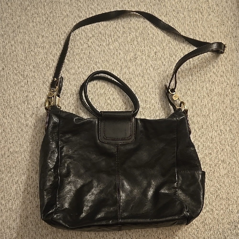Leather Hobo Sheila Large Shoulder Cross Body Bag